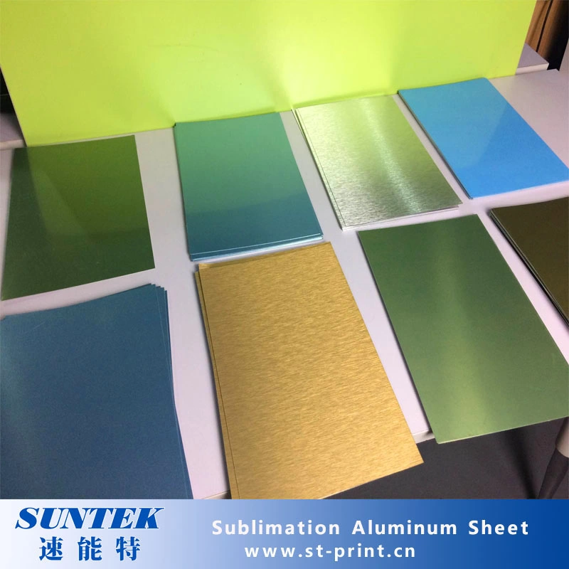 Sublimation Coated Printable Blank Brushed Pearlescent Glossy Aluminum Sheet