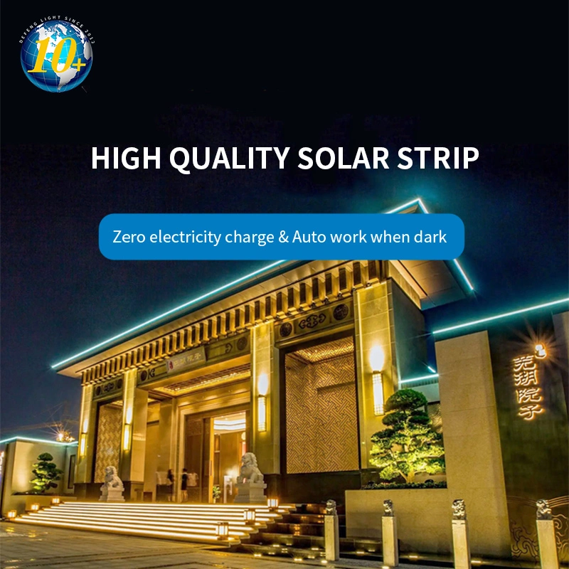 Aluminum Profile Silicone Cover 12V Smart Solar 2835 LED Strip Light Outdoor Waterproof for LED Neon Flex Flexible Strip Rope Light