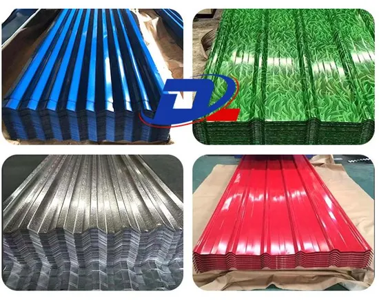 PPGI/PPGL/Dx51d/Dx52D/Dx53D Az150 Galvanized/Prepainted/Gi/Color Coated Steel Roofing Corrugated Sheet Aluminium Zinc Coated Galvanized Roofing Sheet Color 