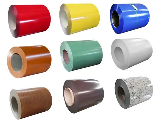 Dx51d DC01 SPCC SGCC Cold Rolled PPGL PPGI Gi Gl Hot Dipped Galvanized Galvalume Zinc Aluminum PVDF PE Color Coated Prepainted Metal Roofing Steel Sheet Coil 