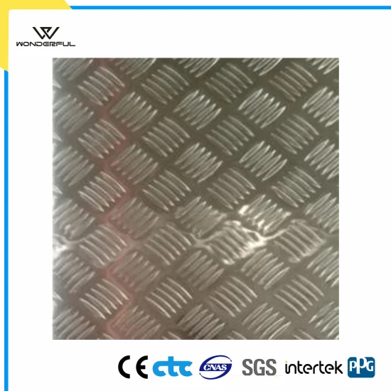 Anodized Stucco Embossed Five Bar Aluminium Coil for Floor