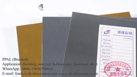 Gold Brushed Coated Aluminum Coil Sheet 