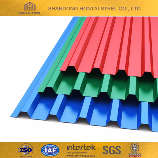 Resistance Roofing Materials Corrugated Board Prepainted Color Coated Zinc Aluminium Gi Ibr Iron Corrugated Steel Roofing Sheet
