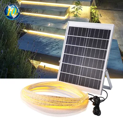 Aluminum Profile Silicone Cover 12V Smart Solar 2835 LED Strip Light Outdoor Waterproof for LED Neon Flex Flexible Strip Rope Light